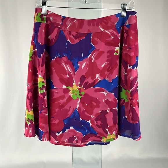 The Limited Women’s Lightweight Abstract Floral A-Line Lined Skirt Multicolor - Picture 8 of 9